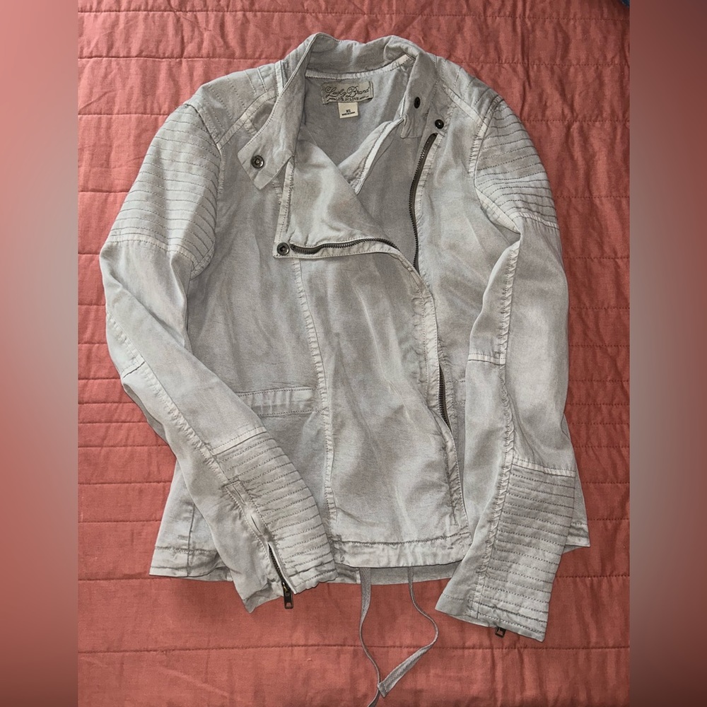 Lucky Brand Denim jacket with adjustable waist tie